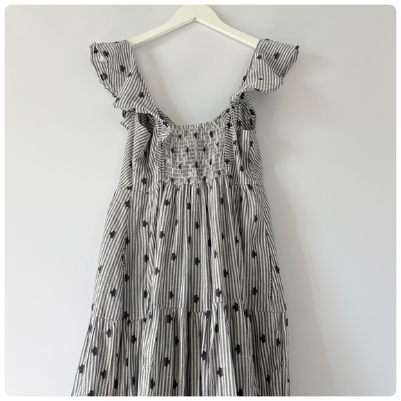 NWT Anthropologie Pilcro Flutter-Sleeve Tiered Midi Dress, S - Picture 12 of 16